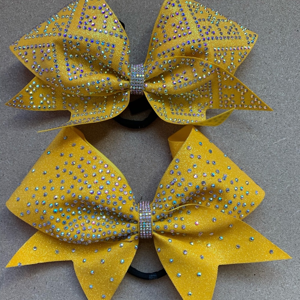 Gold Cheer Bow Set